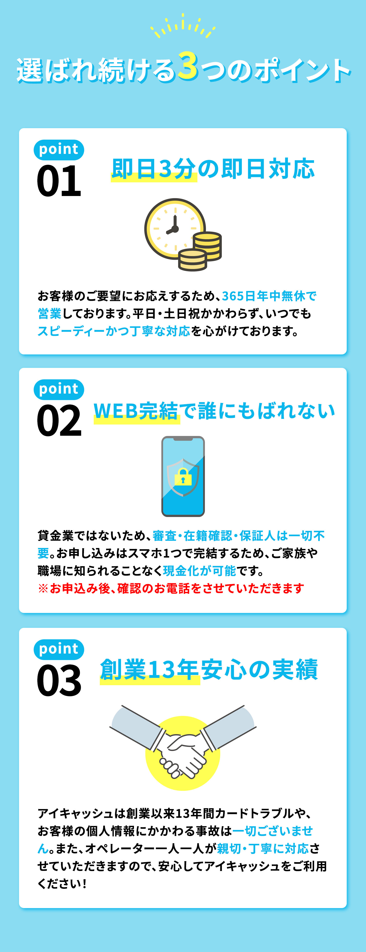 ３つのポイント